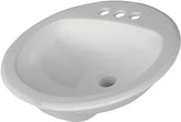 American Standard Rondalyn Series 0491019.020 Countertop Sink, Round Basin, 3-Deck Hole, 19-1/8 in OAW, 7.79 in OAH
